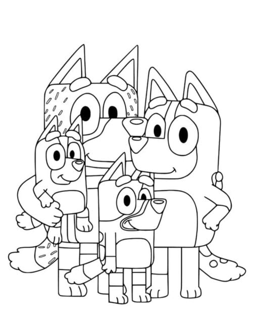 La familia Heeler en el Día de las Madres