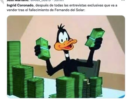 Atacan a Ingrid Coronado por muerte de Fernando del Solar