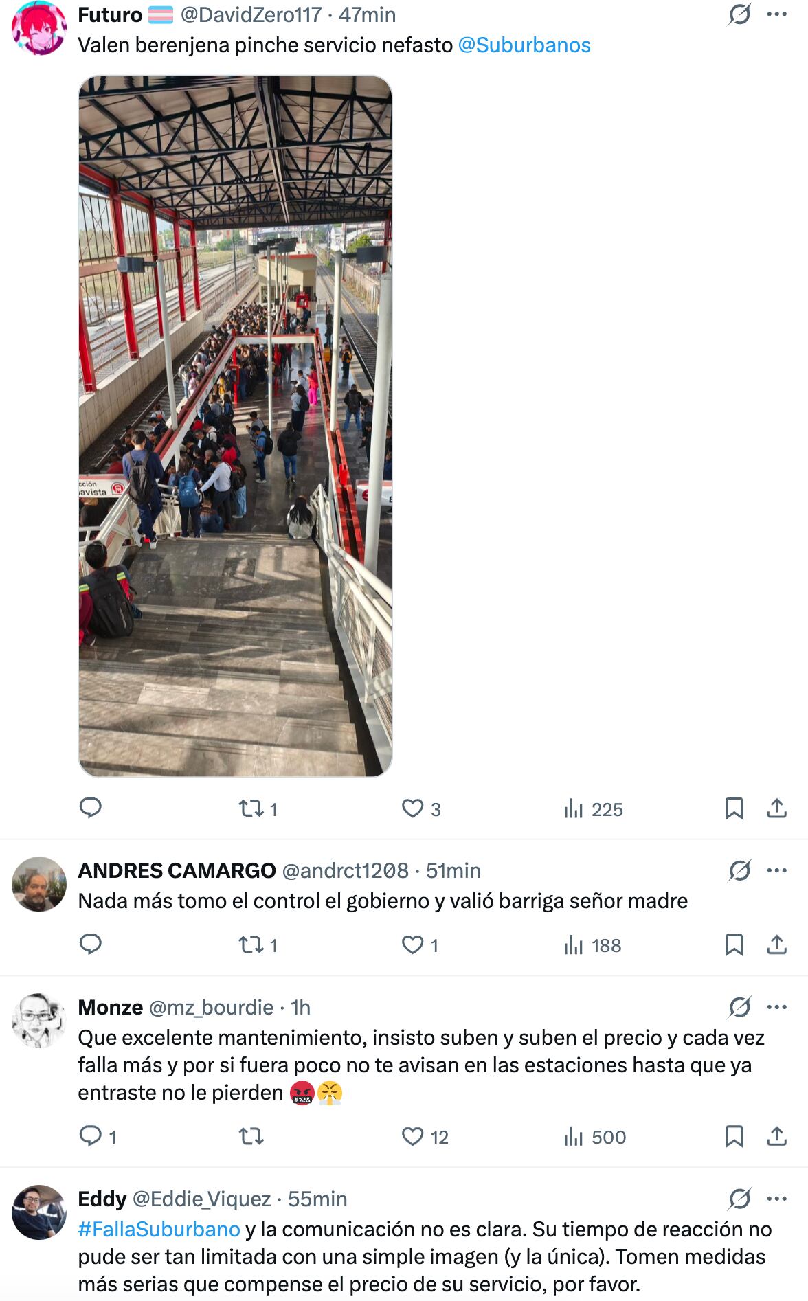 Anuncian retrasos en el Tren Suburbano por una falla eléctrica este 21 de mayo