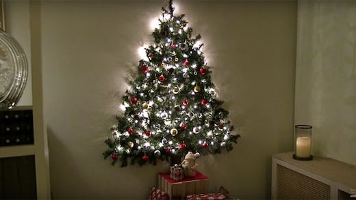 ¿Cómo crear un árbol de Navidad para la pared?