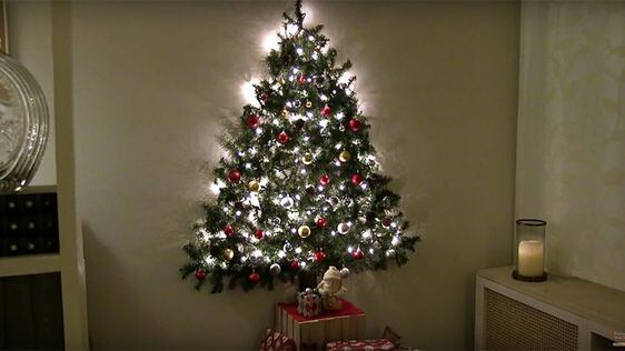Árbol de Navidad en la pared