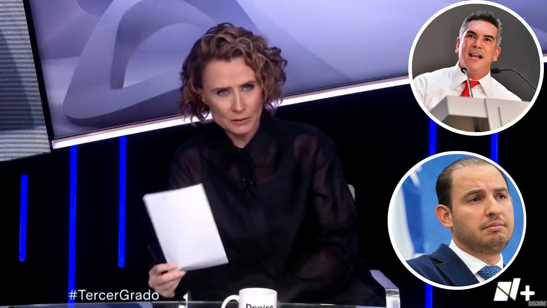Denise Maerker señala el desempeño patético de Alejandro Moreno y Marko Cortés