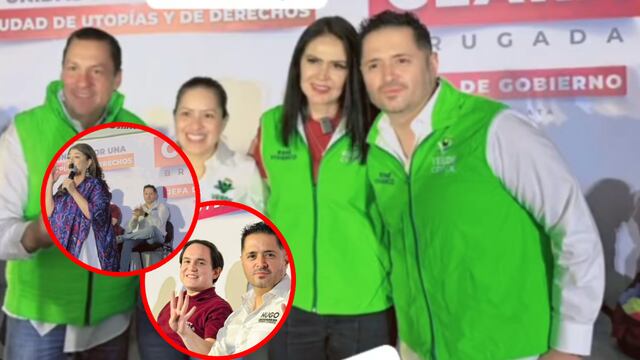 Hugo Torres Zumaya en el evento de Lety Varela y Clara Brugada