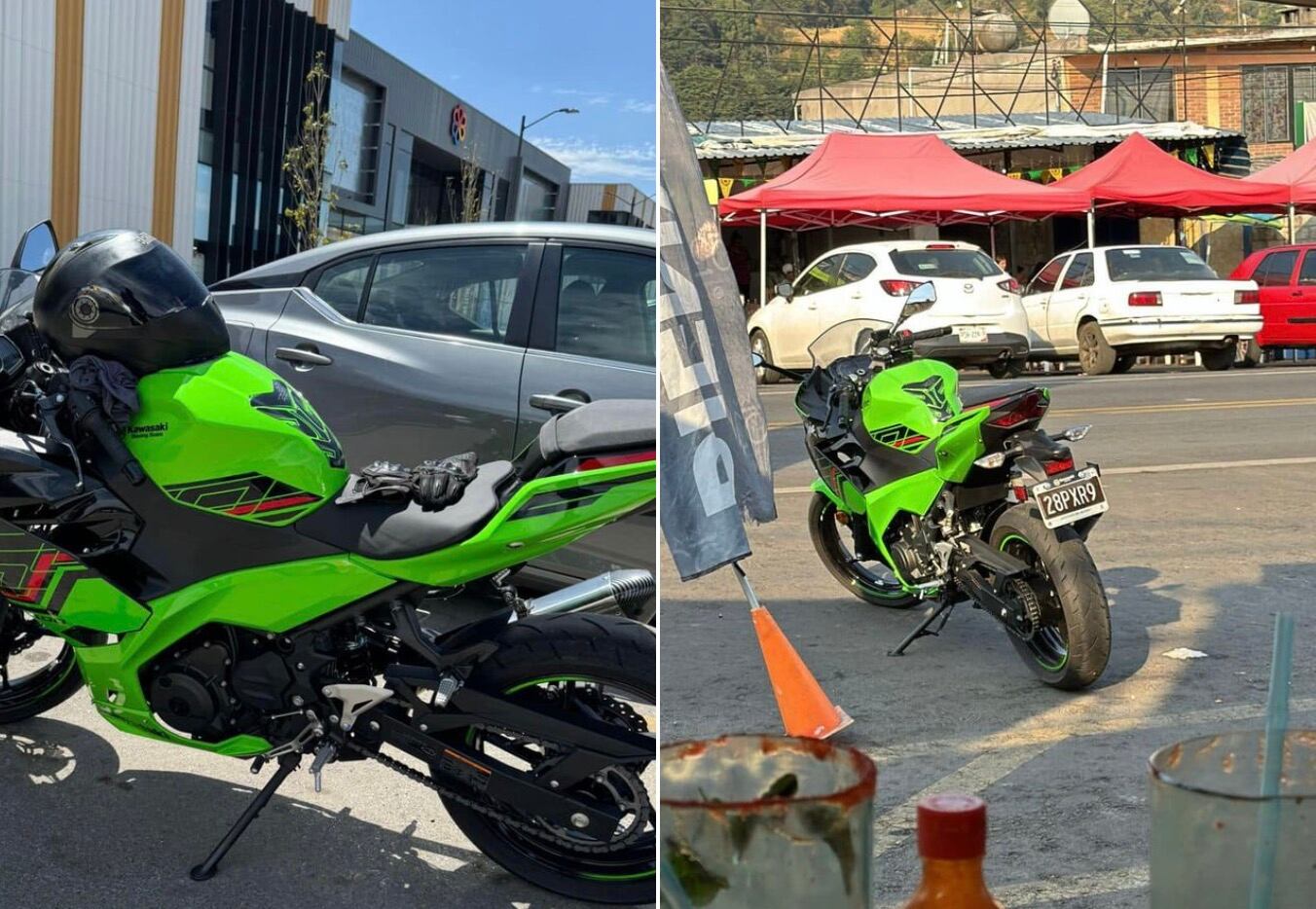 Moto robada en San Pedro Xalostoc, Ecatepec