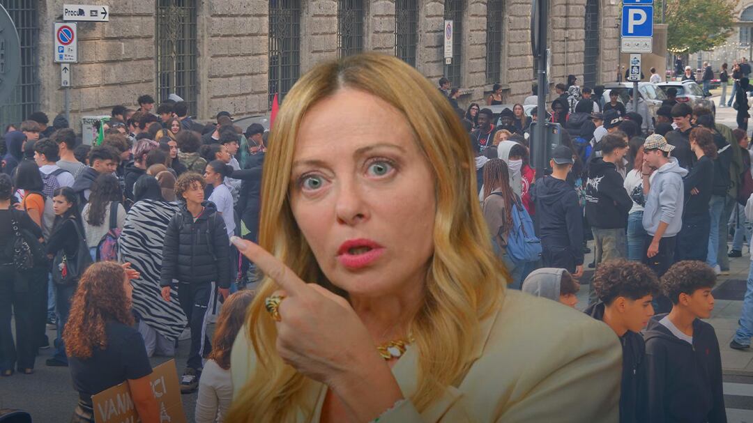Giorgia Meloni endurece las medidas contra menores tras protestas en Italia