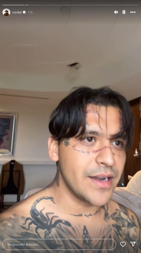 Christian Nodal responde a haters que lo acusan de ser mal padre.