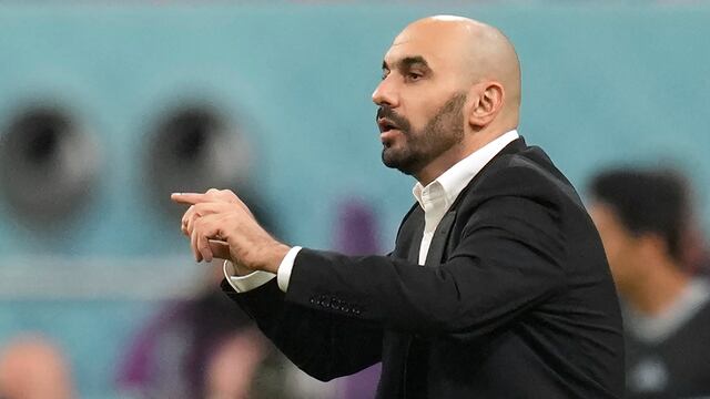 Walid Regragui (AP Photo/Andre Penner)