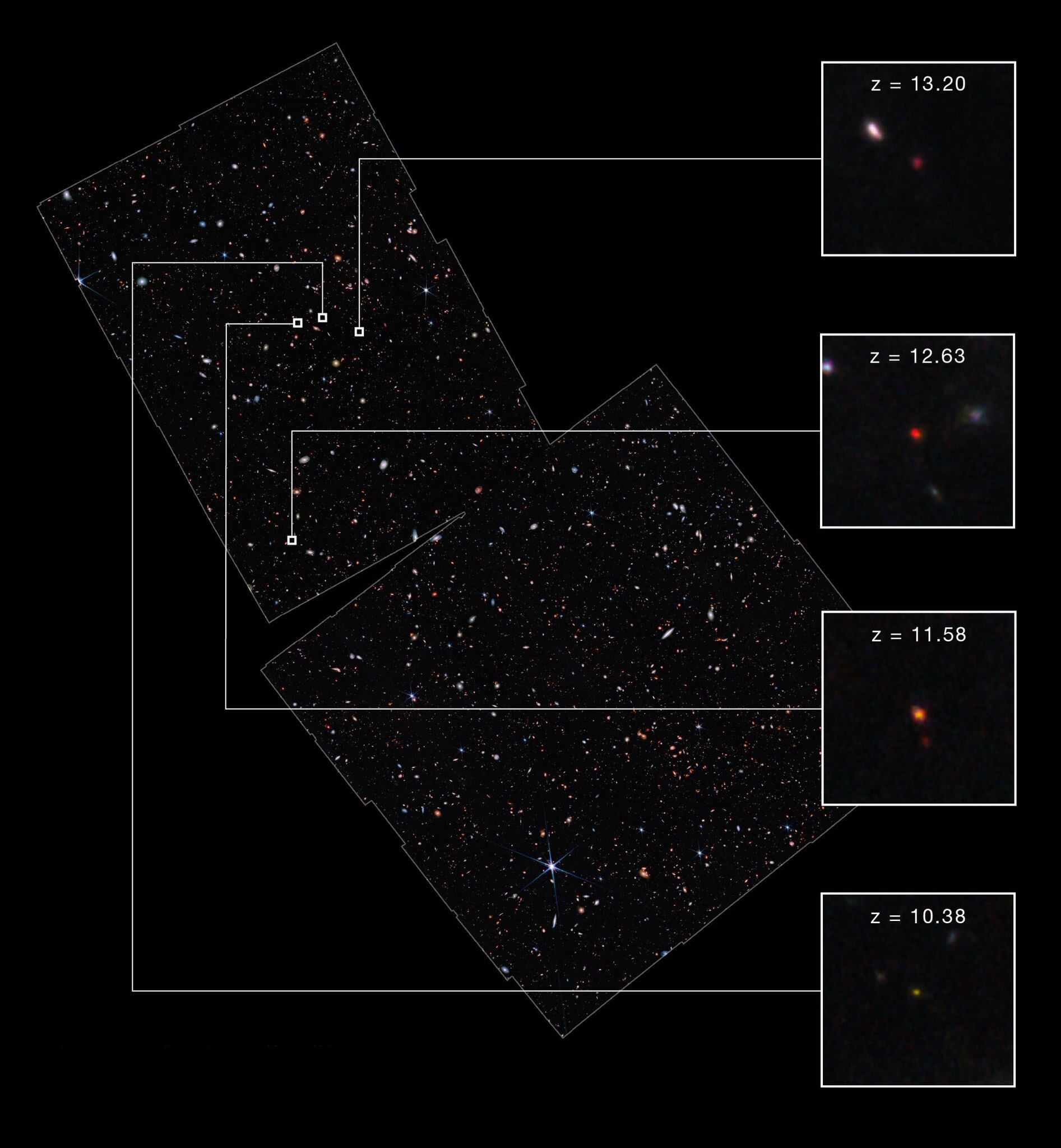 Galaxias captadas por el telescopio James Webb