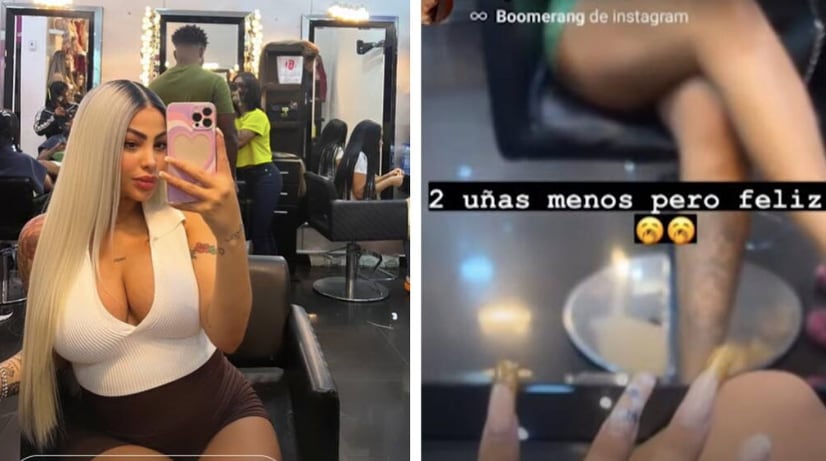 Yailin La Más Viral perdió dos uñas durante la pelea