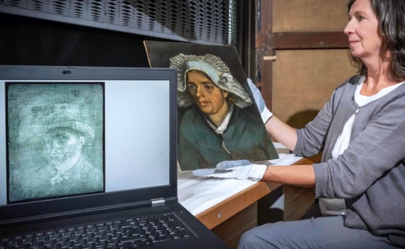 Autorretrato oculto de Vincent van Gogh
