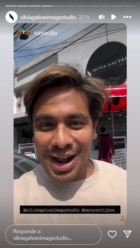 Ricardo Peralta acudió al estudio de Silvia Galván