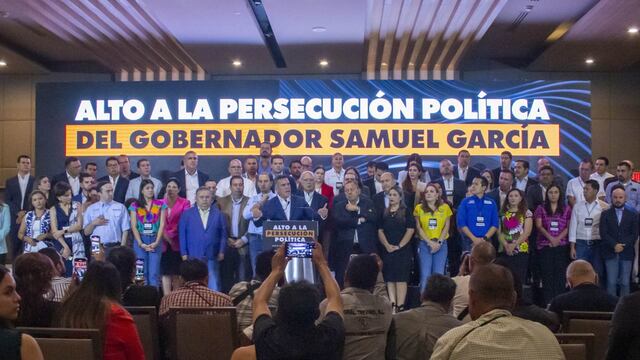 Líderes nacionales del PRI, PAN y PRD se unen para hacer un reclamo al gobernador de Nuevo León Samuel García