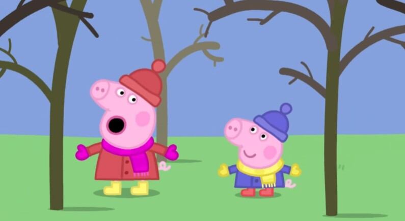 Días de inviernos fríos con Peppa Pig