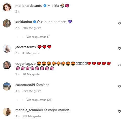 Reacciones a la revelación del nombre del bebé de Mariana Rodríguez