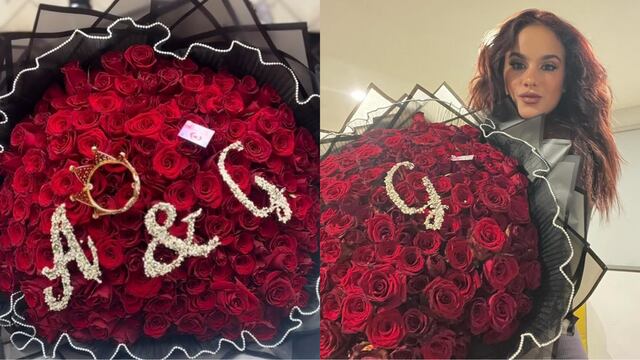 Gala Montes recibe rosas de los fans de Agustín Fernández