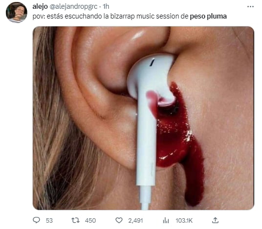 Memes canción de Peso Pluma con BZRP