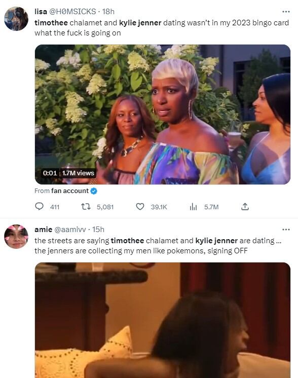 Kylie Jenner y Timothée Chalamet