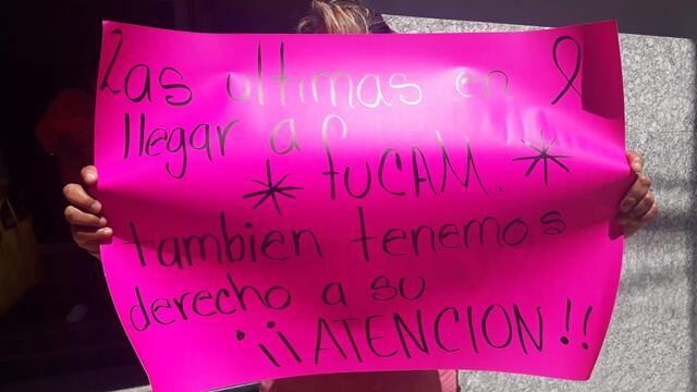 Protesta por pacientes del 2020.