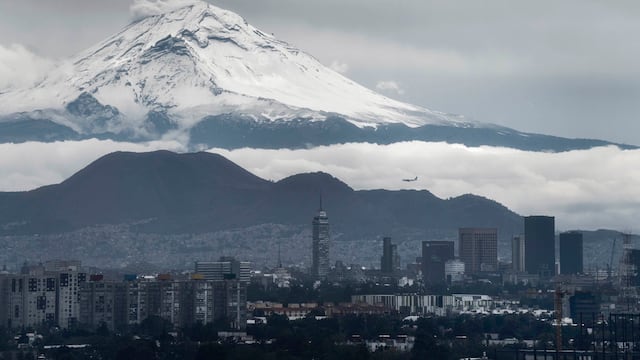Nevadas en el Volcán Popocatépetl