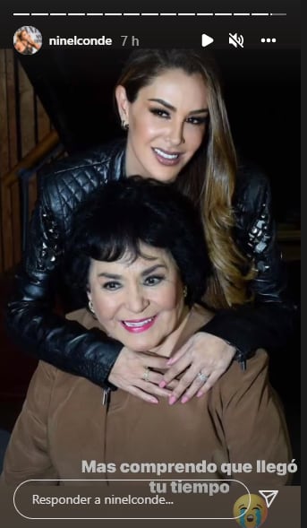 Ninel Conde lamenta muerte de Carmen Salinas.