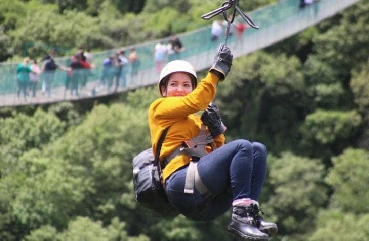 Tirolesa en Mazamitla, Pueblo Mágico en Jalisco