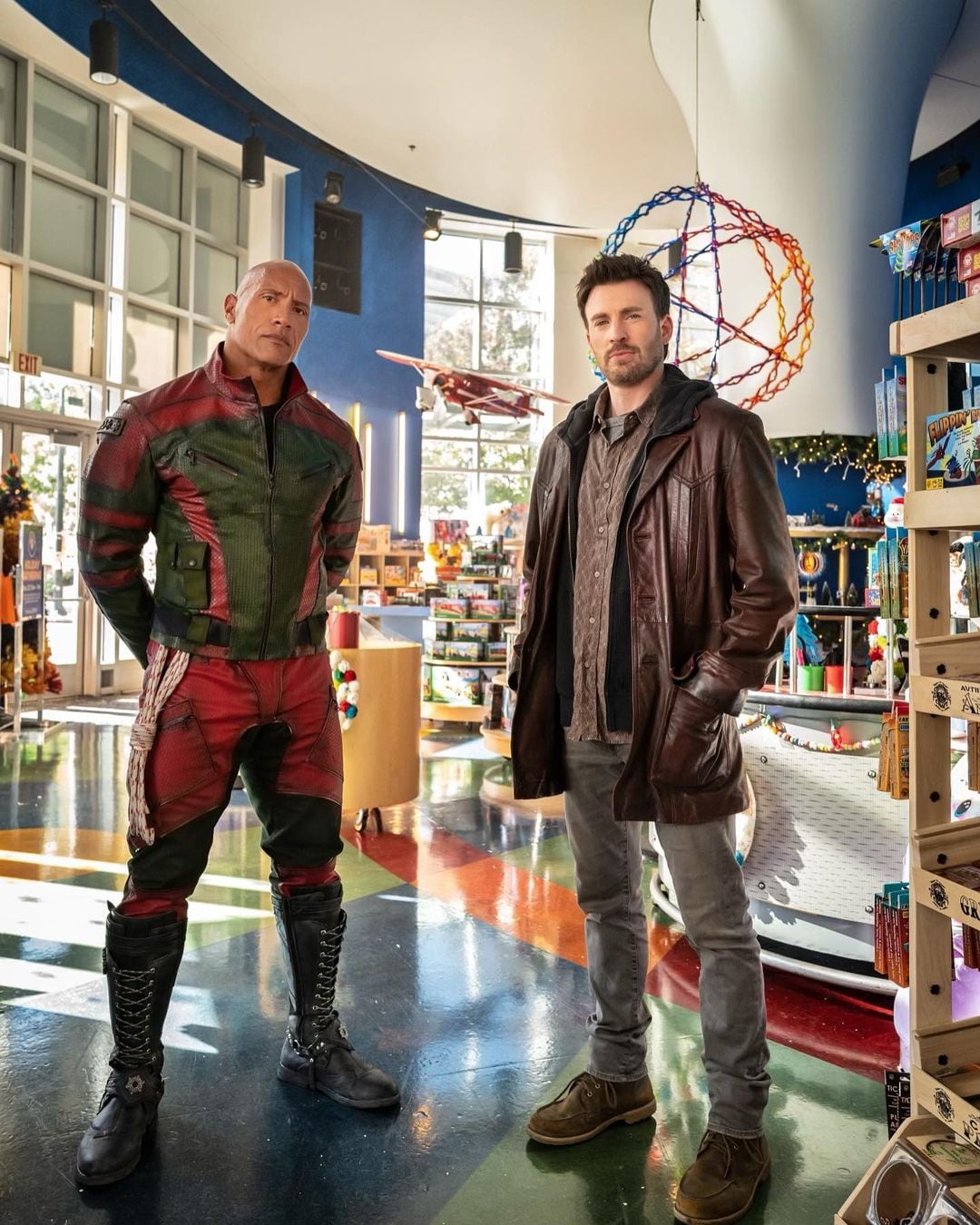 Chris Evans y Dwayne Johnson