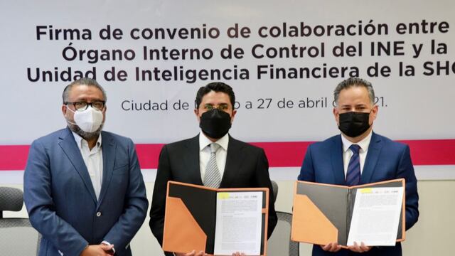 UIF firma acuerdo con el INE