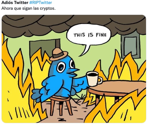 Memes sobre el supuesto cierre de Twitter por culpa de Elon Musk