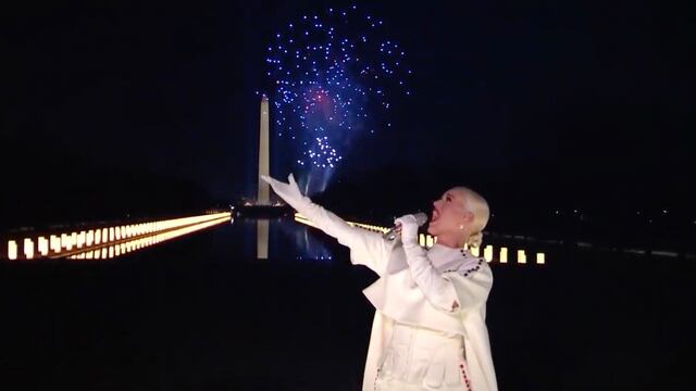 Katy Perry en la inauguración de Joe Biden