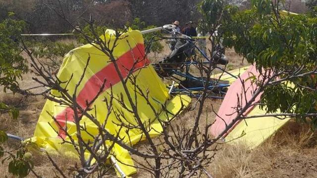 Avioneta se desploma en San Bartolo Coehucan, Puebla.