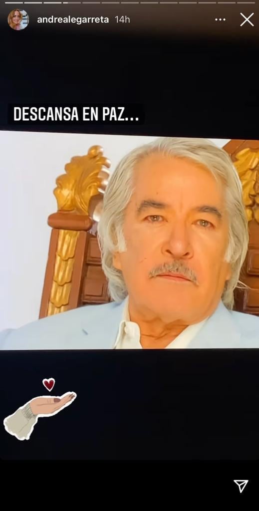 Andrea Legarreta se despide de Enrique Rocha