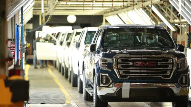 Línea de producción automotriz.