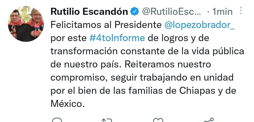 Tuit de Rutilio Escandón