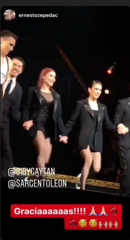 María León y Biby Gaytán en Pequeños Gigantes