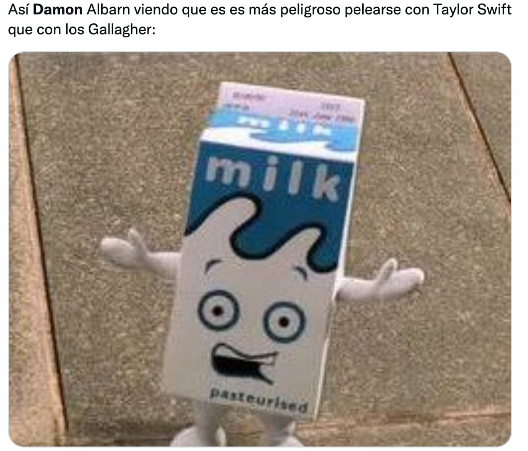 memes sobre Damon Albern y Taylor Swift