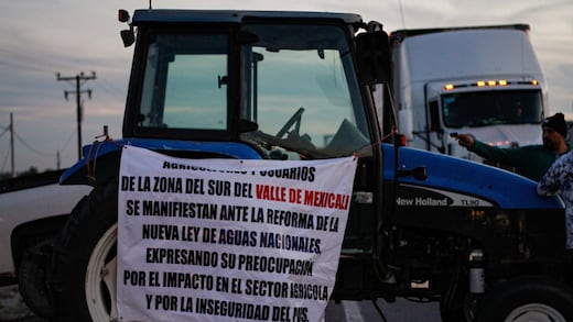 Agricultores anuncian caravana de tractores a CDMX en protesta por la Ley de Aguas