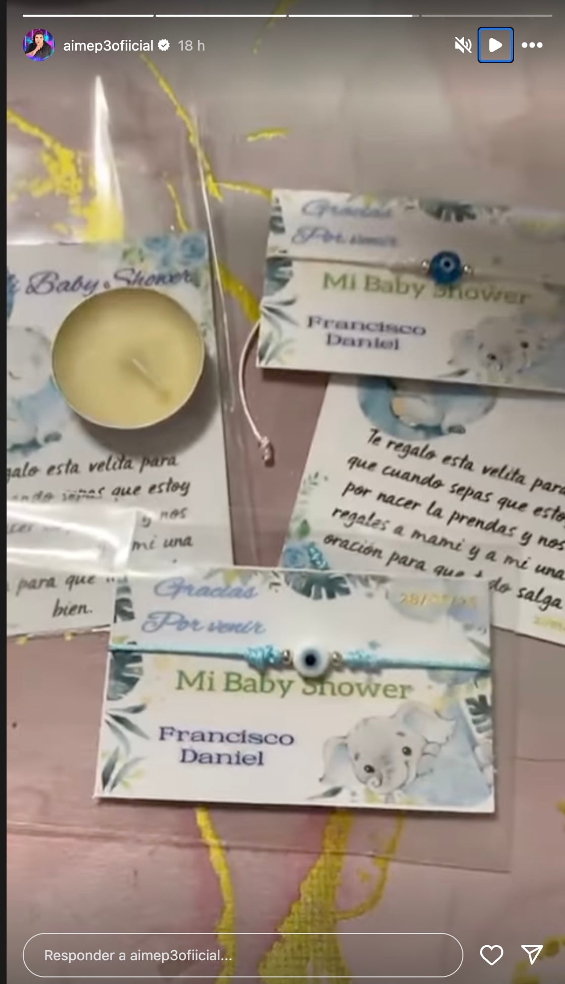Aimep3 revela el nombre de su bebé
