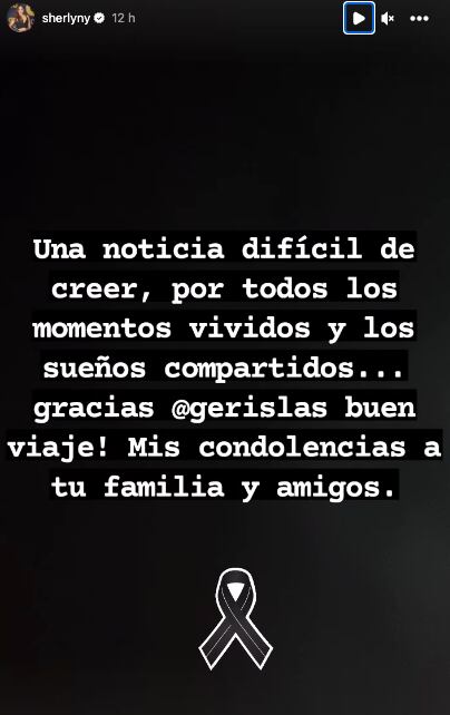 Sherlyn se despide de Gerardo Islas