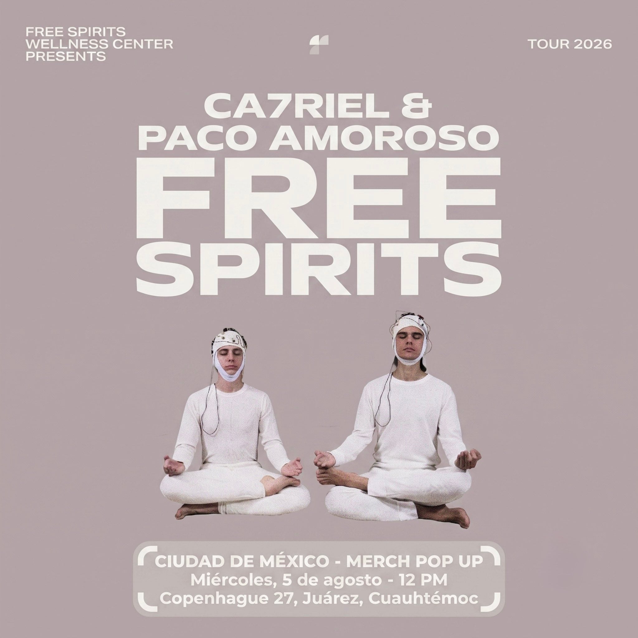 Pop up store de CA7RIEL y Paco Amoroso en CDMX