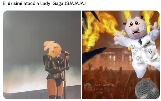 memes de Lady Gaga y el Dr. Simi