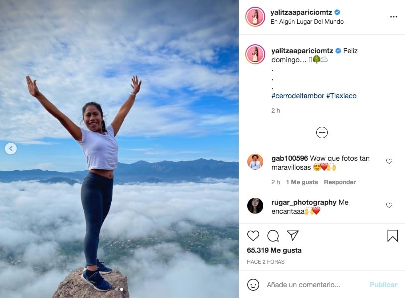 Yalitza Aparicio en leggings