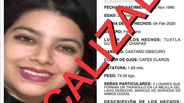 Localizan con vida a reportera reportada como desaparecida en Chiapas