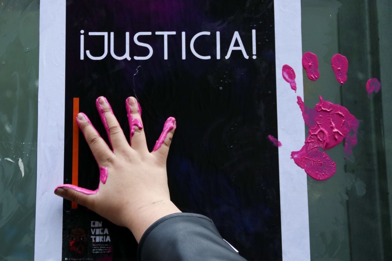 Protesta contra la violencia hacia las mujeres