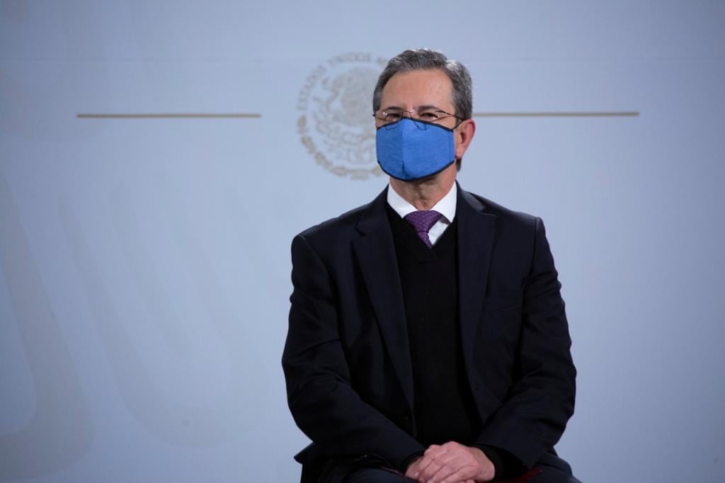 Esteban Moctezuma en la conferencia mañanera