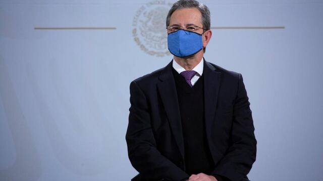 Esteban Moctezuma en la conferencia mañanera