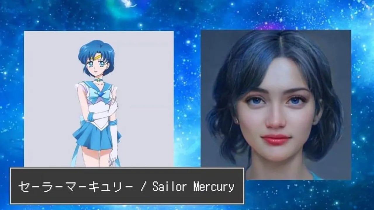 IA recrea personajes de Sailor Moon