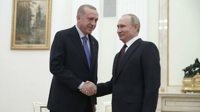 Vladimir Putin y Recep Tayyip Erdogan