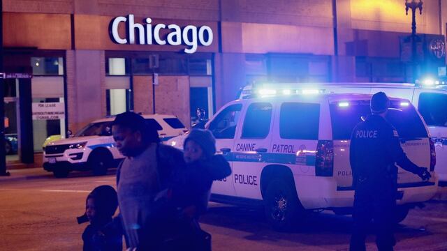 Policía resguardando las inmediaciones del lugar