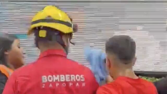 Acto que hizo el Nene Beltrán para disculparse con el guardia de seguridad