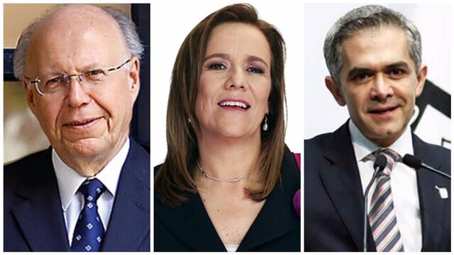 José Narro, Margarita Zavala y Miguel Ángel Mancera encabezan las preferencias en sus respectivos partidos